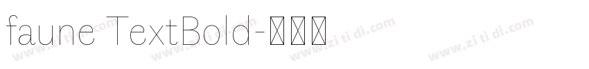 faune TextBold字体转换